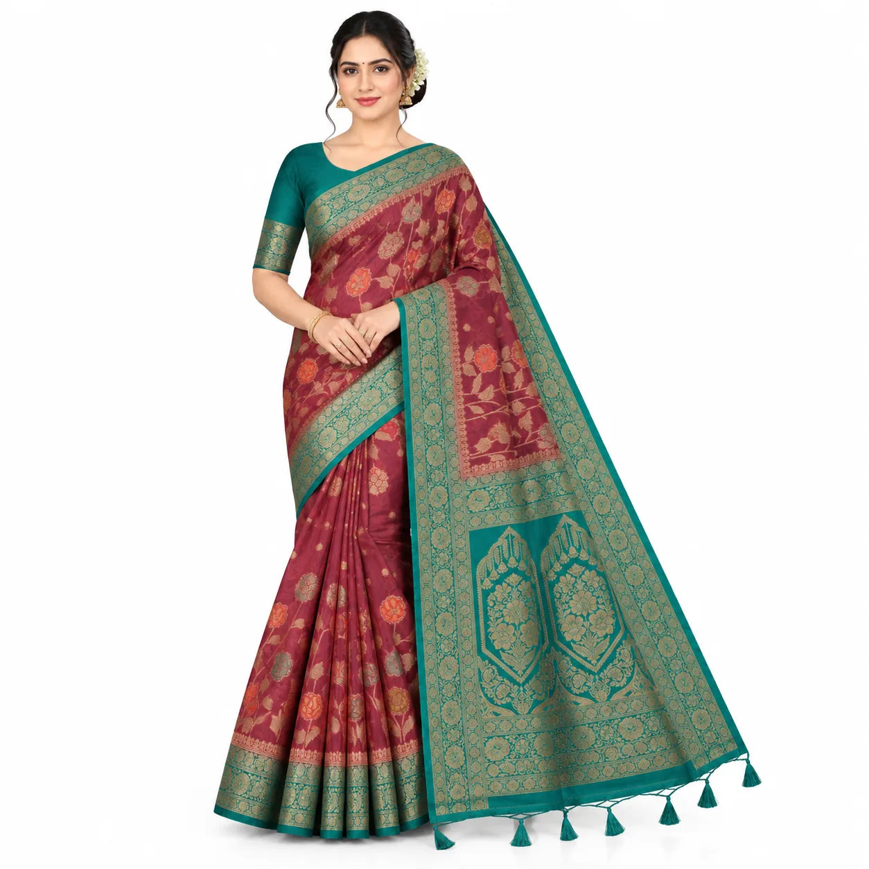 SEMI BANARAS SAREE