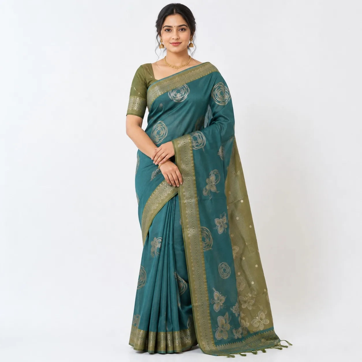 SEMI-TUSSER SAREES