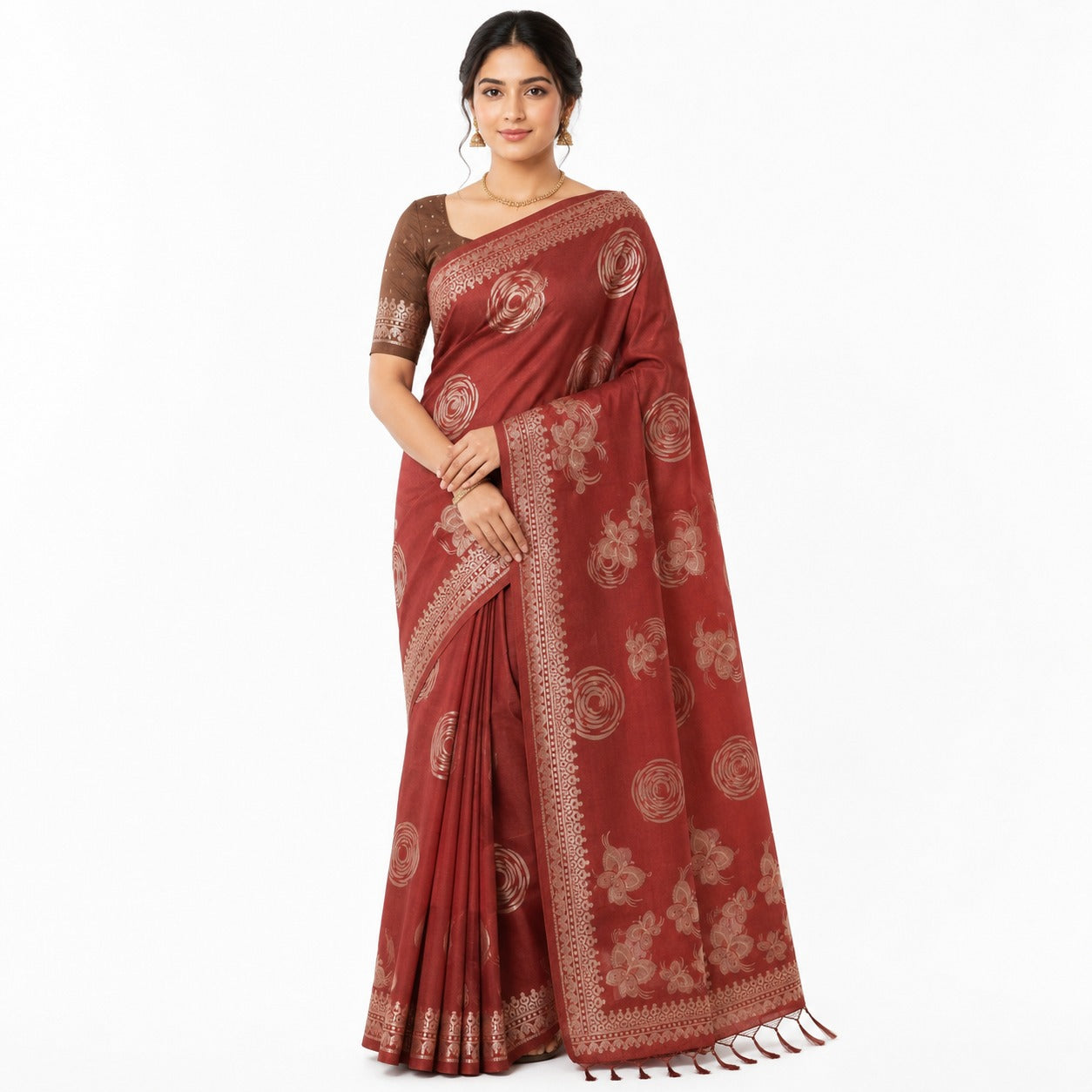 SEMI-TUSSER SAREE