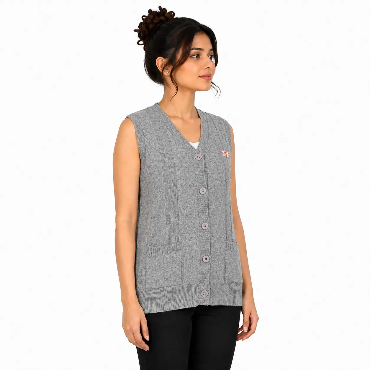 GIRLS SLEEVELESS SWEATER