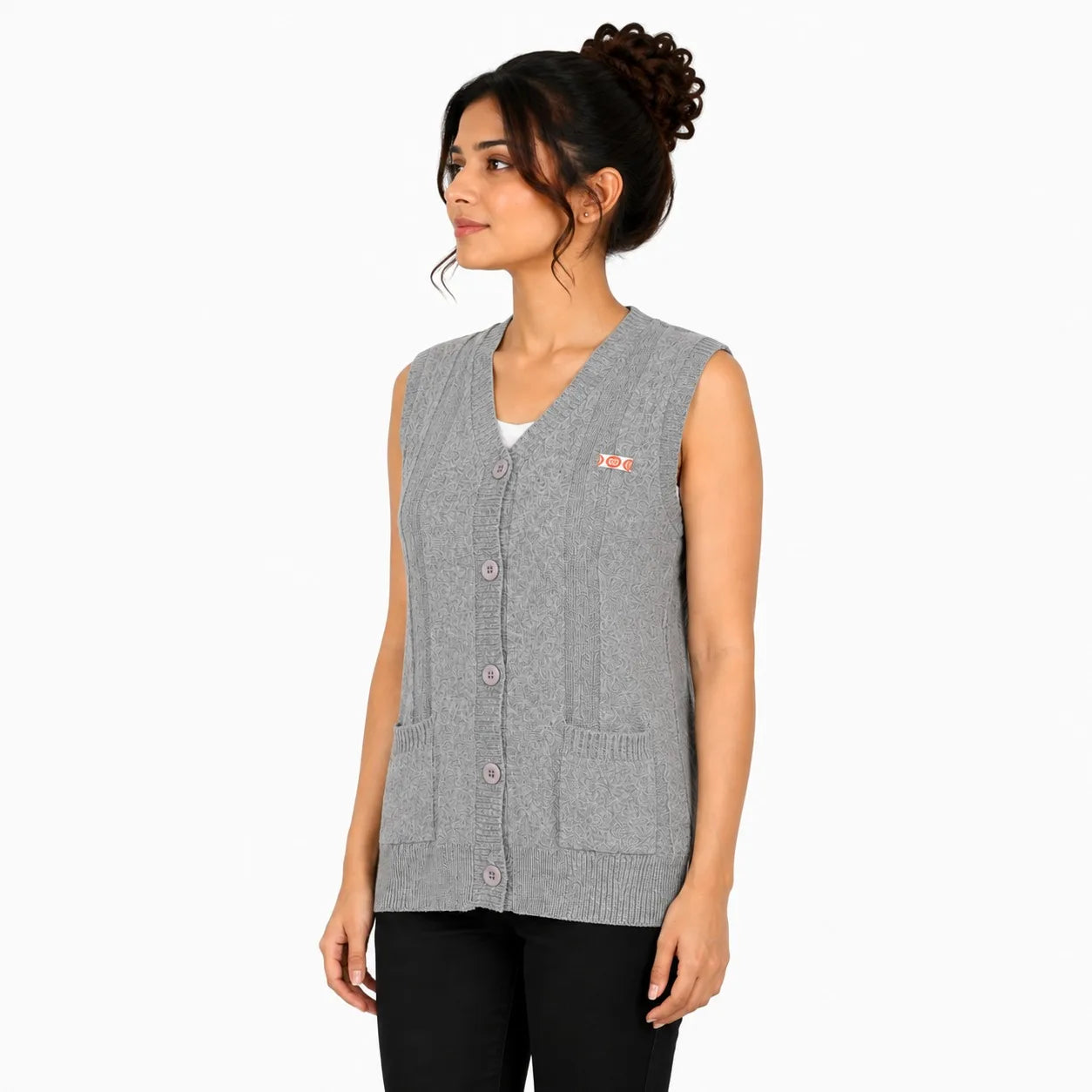 GIRLS SLEEVELESS SWEATER